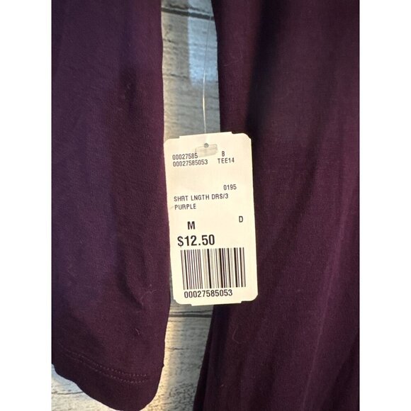 NWT Forever 21 Purple 3/4 Sleeve Dress Size M - Picture 3 of 5